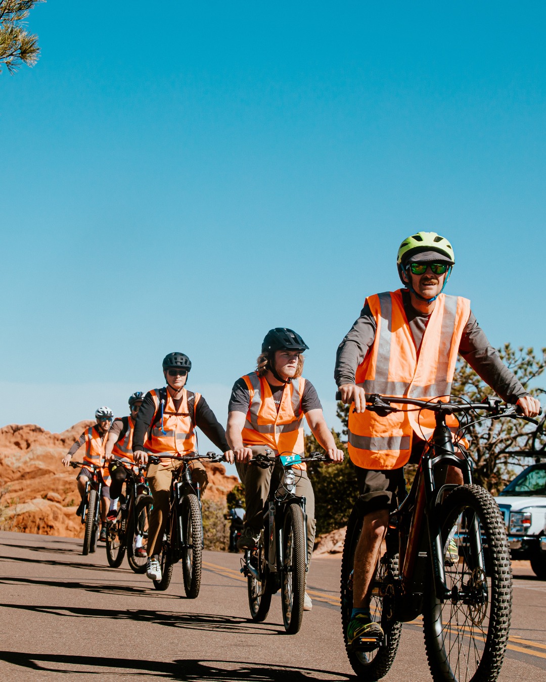 E-bike tour Garden of the Gods Colorado Springs guided group